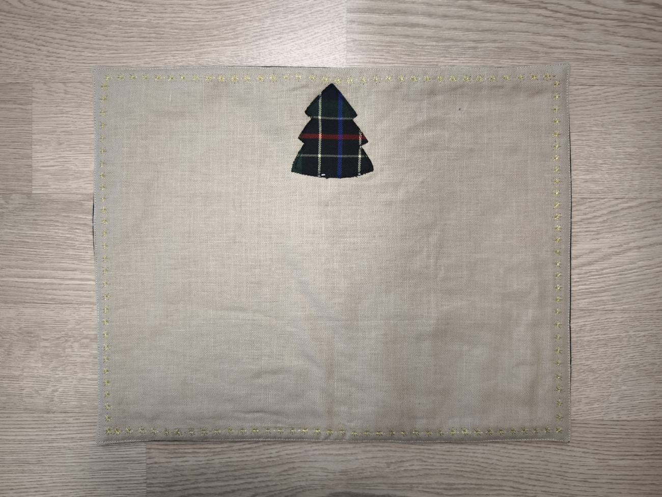 Tovaglietta colazione natalizia con alberello di Natale