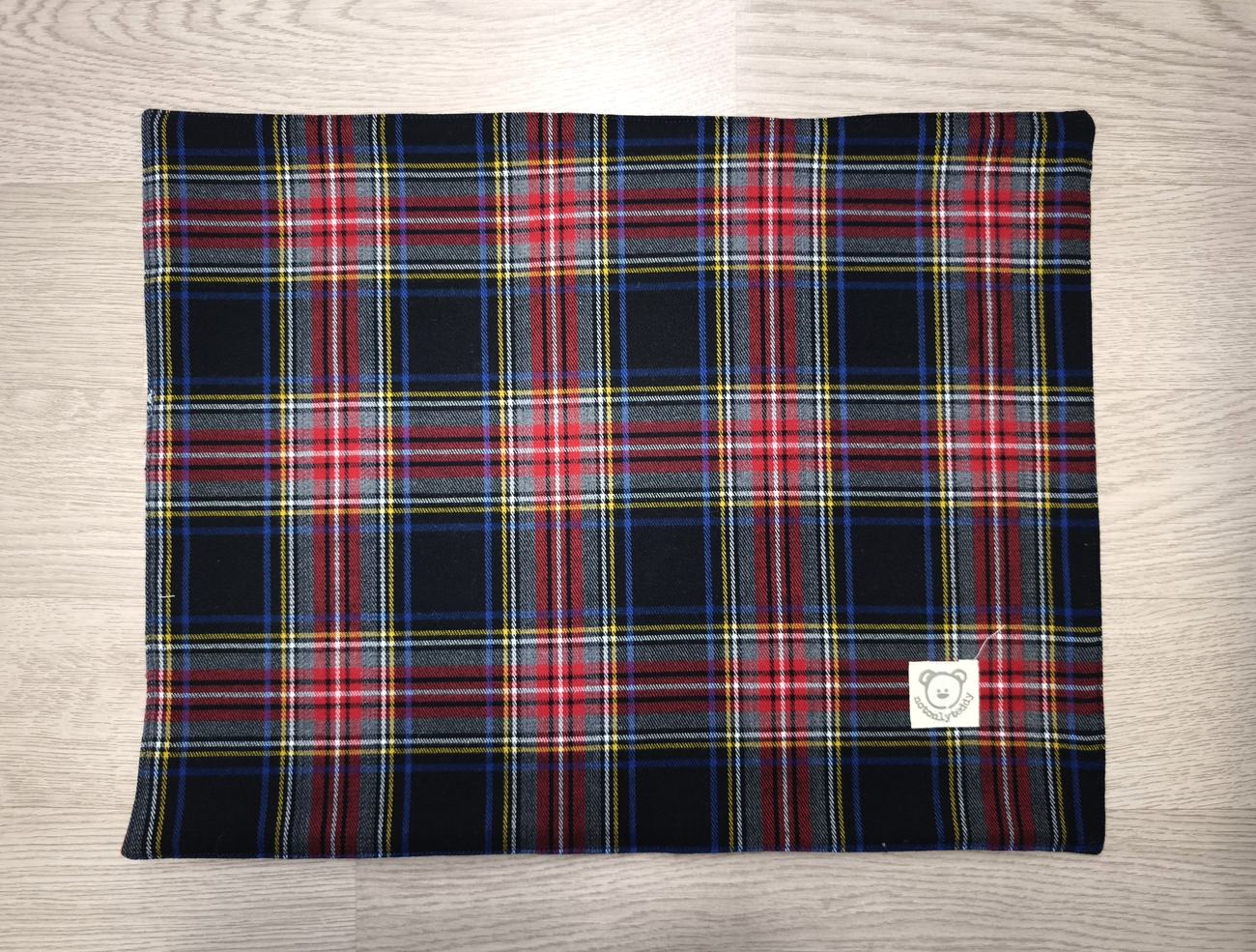 Tovaglietta colazione natalizia con stella scozzese