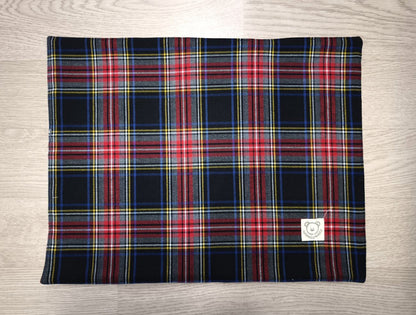 Tovaglietta colazione natalizia con stella scozzese