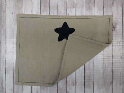 Tovaglietta colazione natalizia con stella scozzese