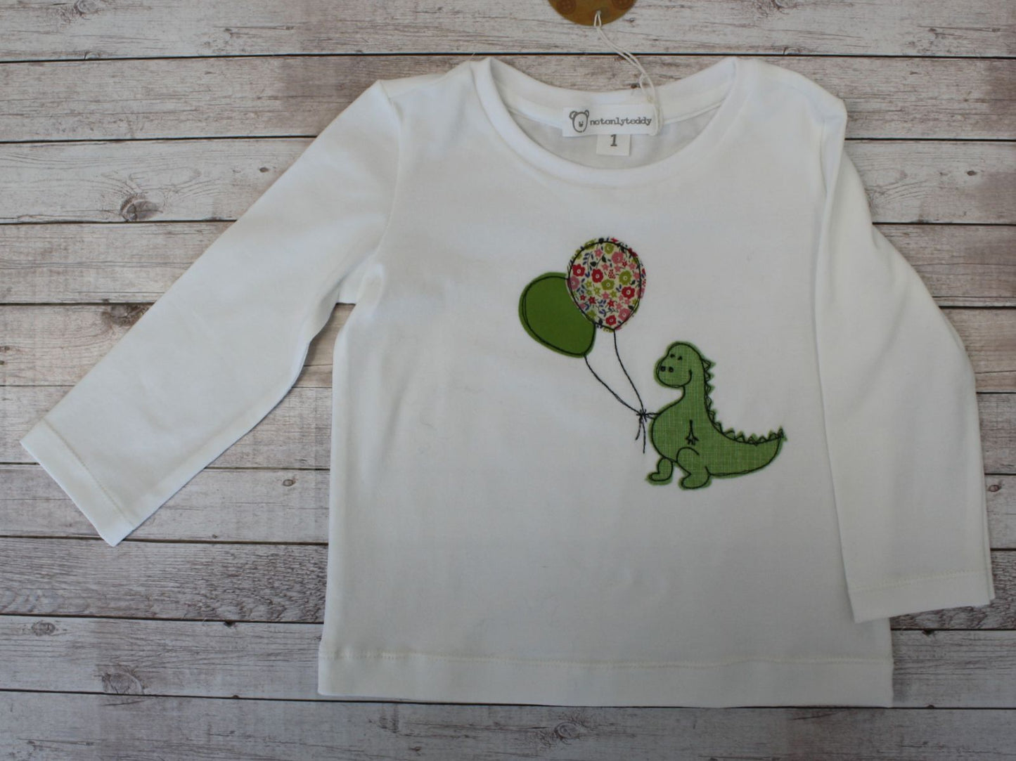 Maglietta a maniche lunghe con draghetto - taglia 1 anno