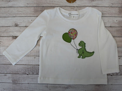 Maglietta a maniche lunghe con draghetto - taglia 1 anno