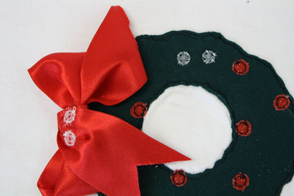 Maglietta natalizia a maniche lunghe con ghirlanda - taglia 3 anni