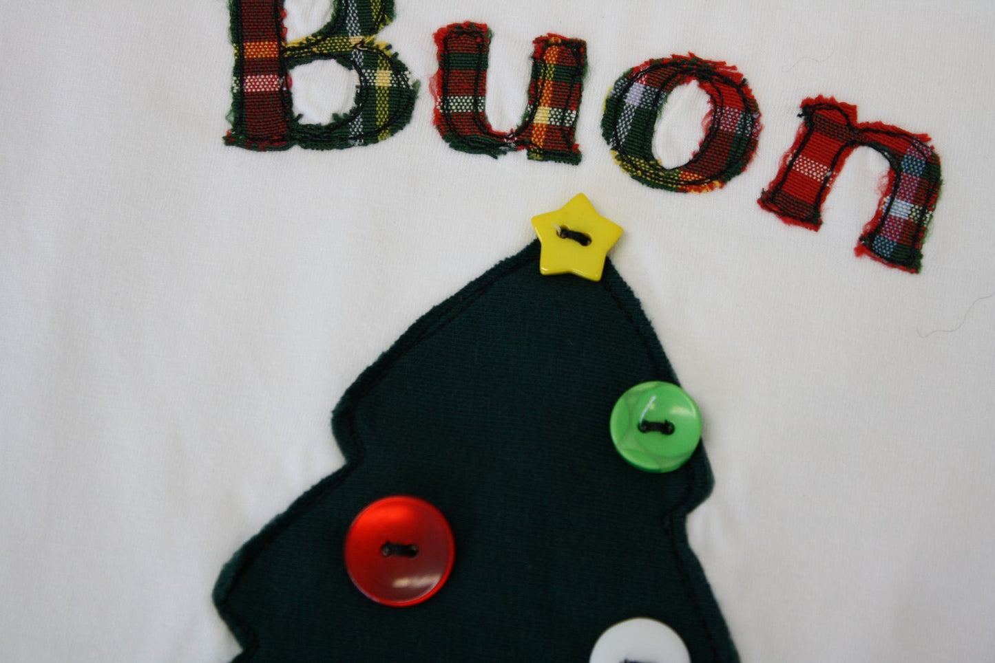 Maglietta natalizia a maniche lunghe con alberello di Natale - taglia 2 anni